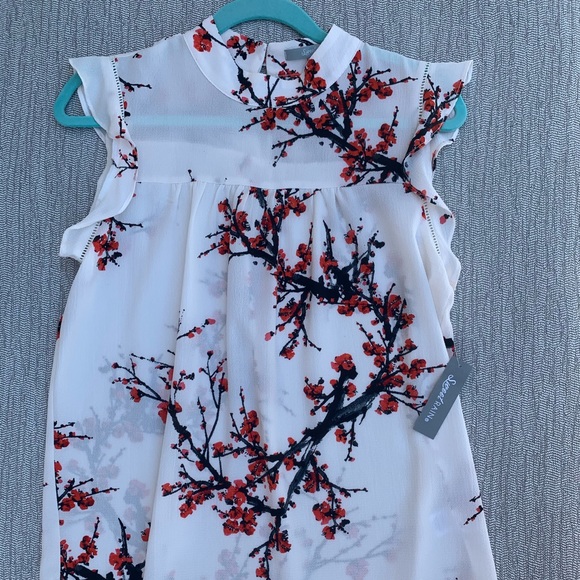 Tops - New- Japanese Cherry Blossom Painting Blouse